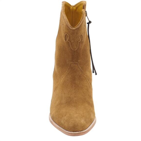 NEW FREE PEOPLE women's new frontier western boots in camel - Picture 3 of 9